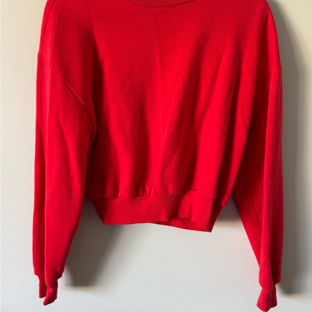 Wild Fable Vibrant Red Crew Neck Sweater